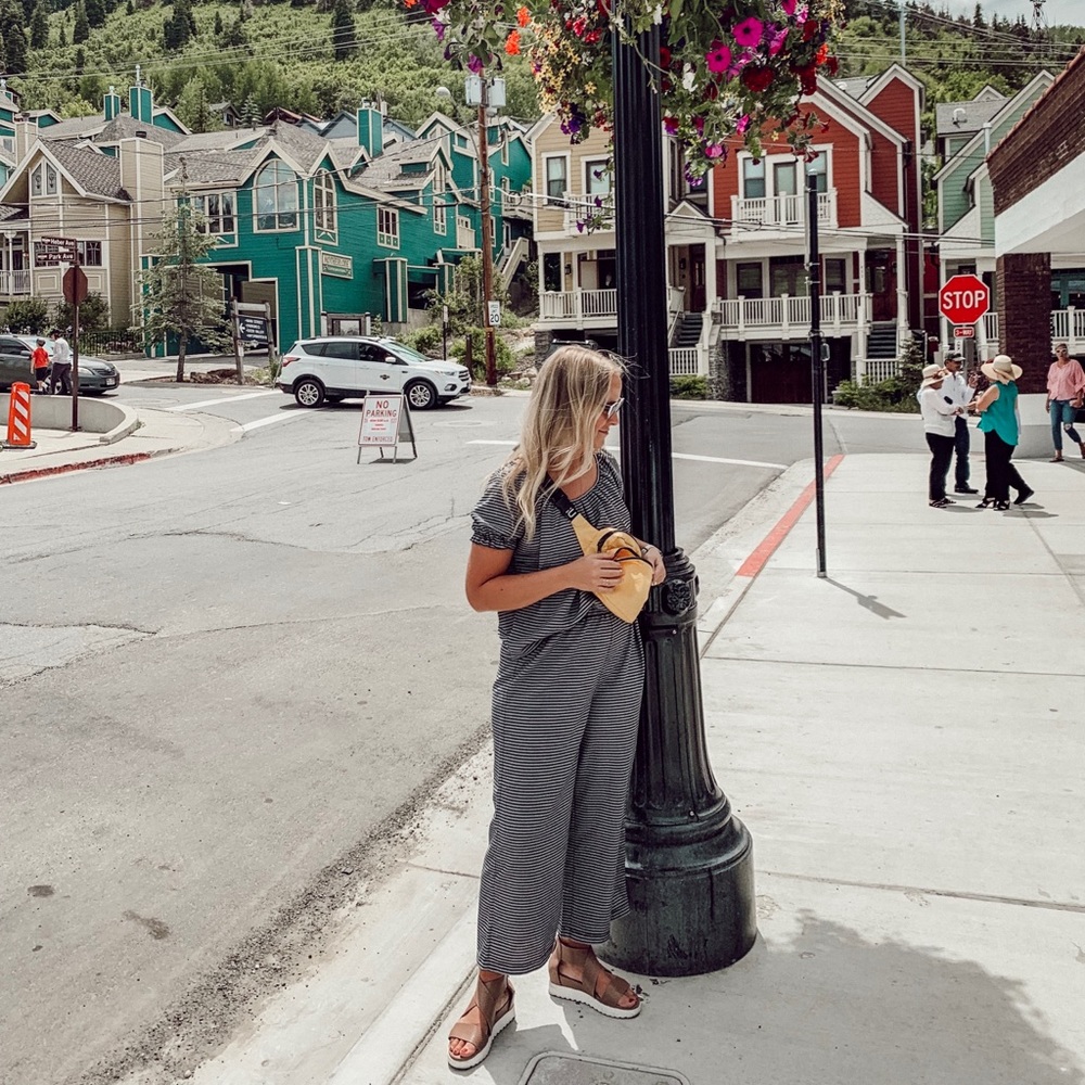 madewell blue striped set